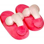 Plyšové pantofle Penispuschen pink – Zboží Dáma