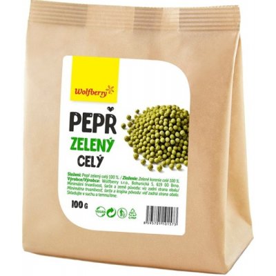 WOLFBERRY Pepř zelený celý 100 g – Zboží Dáma