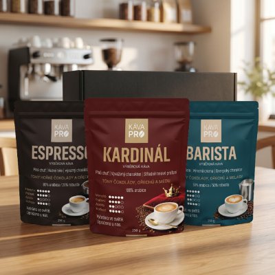 KávaPRO Dárková degustační sada Kardinál zrnková 3 x 250 g – Hledejceny.cz