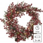 Emos Zdobený vánoční věnec s osvětlením 20 LED teplá bílá 38 cm DCTW18 – Zboží Dáma