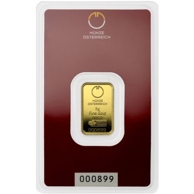 Münze Österreich zlatý slitek 5 g – Zbozi.Blesk.cz