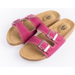 Best Feet Korkové pantofle Best Feel fuxia BY-213-10-99 – Zboží Dáma
