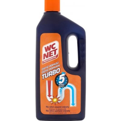 Wc Net Turbo gelový čistič odpadů zprůchodní i beznadějně ucpané odpady 1 l – Zboží Dáma