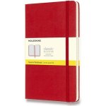 Moleskine Zápisník L tvrdé desky červený čtverečkovaný A5 120 listů – Zboží Dáma