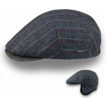 Krumlovanka Pánská vlněná zimní bekovka -kostka modrošedá s klapkami na uši Ho-052 – Hledejceny.cz