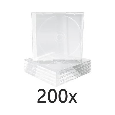 Obal 1CD jewel čirý tray 10,4mm - 200-pack – Zboží Živě