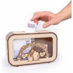 Dřevěná pokladnička pro novomanžele s textem na míru – Zboží Dáma