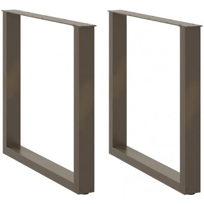 Omaxi 311344 Nohy k jídelnímu stolu ve tvaru U 2 ks přírodní ocel 90 x 72-73 cm ocel – Sleviste.cz