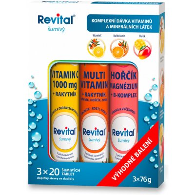 Revital sada šumivých vitamínů 3 x 20 tablet – Hledejceny.cz