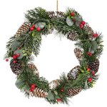 DOMMIO Věnec šiškový s eukalyptem 33 cm – Hledejceny.cz