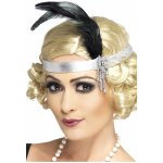 Smiffys Čelenka Charleston stříbrná retro – Zboží Dáma