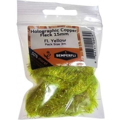 Semperfli Šenylka Copper Tinsel Fleck Large Fl Yellow 15mm – Hledejceny.cz