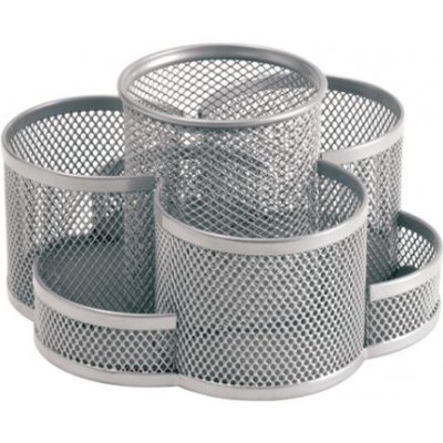 Drátěný stojan / organizér 7-dílný, stříbrný – Zboží Dáma