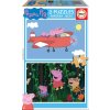 Puzzle EDUCA dřevěné Prasátko Peppa 2x16 dílků