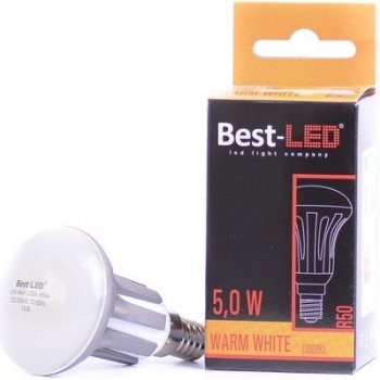 Best-Led žárovka R50, 240V, 5W, 450lm, studená bílá