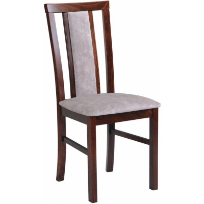 MIA 7 - jídelní židle ořech/světle šedá 18A