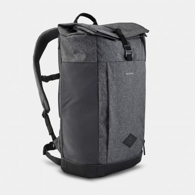 QUECHUA NH 500 Escape Rolltop černá a šedá 32 l