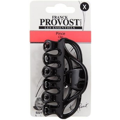 Skřipec do vlasů Franck Provost - Černý lesklý, délka 90mm – Zboží Dáma