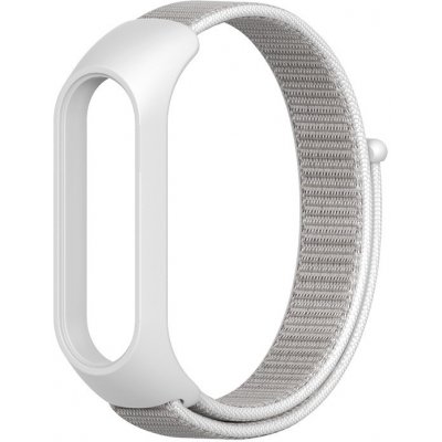 Xiaomi Nylon - Mi Band 5/6 náhradní náramek na suchý zip Bílá MBSCZ-5N002 – Zboží Živě