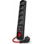 Premiumcord Acar F5 ppacarf5-5power 5 zásuvek černý – Sleviste.cz