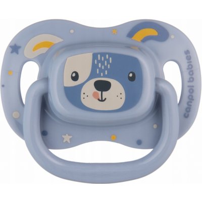 Canpol babies dudlík silikon symetrický Cute Animals 1ks modrá – Sleviste.cz