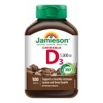 Jamieson Vitamín D3 1000 IU čokoláda 100 tablet – Zbozi.Blesk.cz