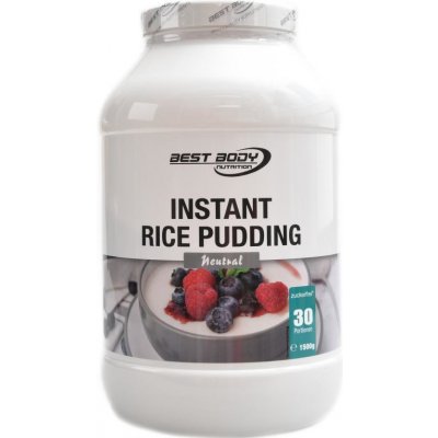 Best Body nutrition Instant rice pudding neutral 1500 g – Zboží Mobilmania