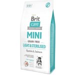 Brit Care Mini Grain-free Light & Sterilised Rabbit & Salmon 2 kg – Sleviste.cz