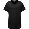 Dámská Trička Mantis Volné dámské tričko s krátkým rukávem Černá