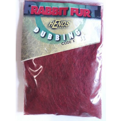 Hends HE RABBIT FUR DUBBING - TM. VÍNOVĚ ČERVENÁ – Hledejceny.cz