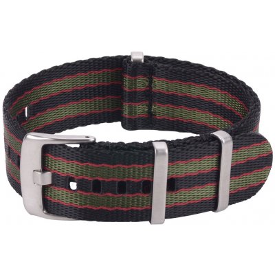 Acher Nylonový nato klasický black-green-red – Zboží Mobilmania