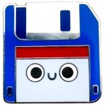 Leon Romer kovový pin retro disketa 30 mm – Zbozi.Blesk.cz