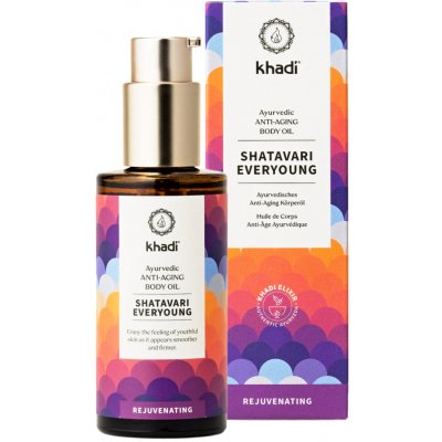 Khadi Elixír olej pro pokožku a duši SHATAVARI EVERYOUNG 100 ml – Sleviste.cz