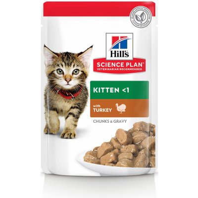 Hill's Science Plan Kitten pro kočky s krůtím 12 x 85 g