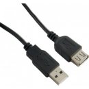 4World 06131 USB 2.0, A-A prodlužovací, 0,75m, černý