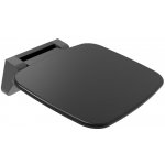 POLYSAN SAAP BLACK sprchové sedátko 35 x 32,8 cm sklopné černá mat CW1220B – Sleviste.cz