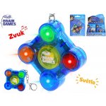 Přívěsek na klíče Mikro Trading Brain Games Memorická Hra 5x5cm Na Baterie Se Světlem A Zvukem – Zboží Mobilmania