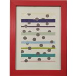 Fotorám plastový PLF 1611 - červený Velikost: 21x30 – Zboží Živě