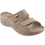 Santé DS/152 dámské vycházkové pantofle beige – Sleviste.cz