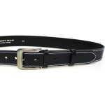 Penny Belts pánský kožený opasek 60012 02NKS-2-B-M černý – Zboží Dáma