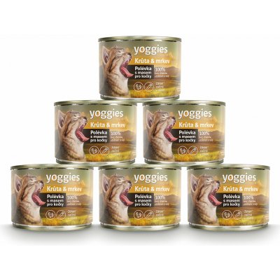 Yoggies Polévka pro kočky Krůta & mrkev 185 g – Sleviste.cz