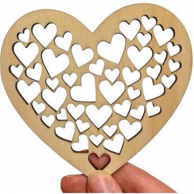 Gravírovaný podtácek Srdíčko – Zboží Dáma