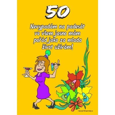 Certifikát Nevypadám na padesát 50 – Hledejceny.cz