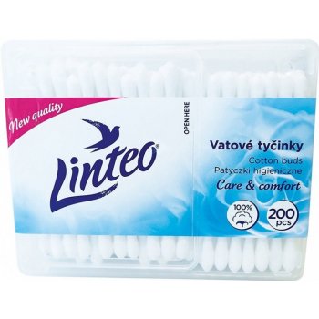 Linteo papírové Vatové tyčinky 200 ks box