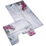 Brotex Koupelnová sada předložek 3D Růžová kytice 60 x 100 +60x50cm – Hledejceny.cz