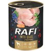 Vitamíny pro zvířata Dolina Noteci Rafi paštika s křepelkou borůvkami a brusinkami 0,8 kg