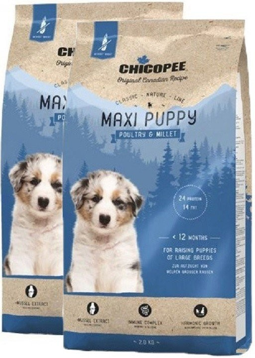 Chicopee Classic Nature Maxi Puppy Poultry & Millet 2 x 15 kg