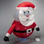 Nexos Vánoční dekorace Santa Claus 30 LED 58 cm – Hledejceny.cz