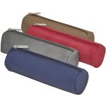 Herlitz Pouzdro kulaté imitace kůže 20 x 6 x 6 cm tmavě modrá – Zboží Dáma