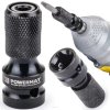 Příslušenství ke gola sadě POWERMAT Adaptér z 1/2" čtyřhran na 1/4" HEX pro rázové utahováky PM-ASHU-05025T